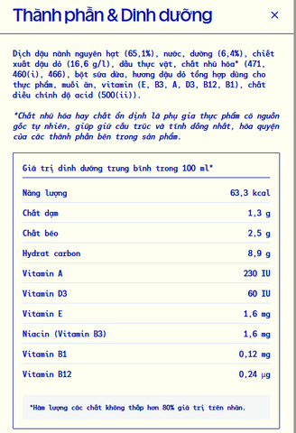 Sữa hạt đậu nành đậu đỏ Vinamilk hộp 180ml