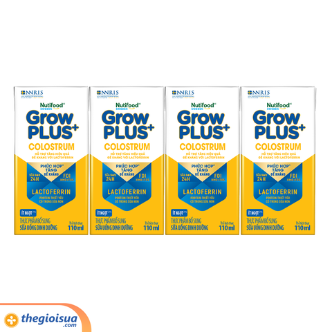 Sữa Uống Dinh Dưỡng Grow Plus+ colostrum Lactoferrin 110ml