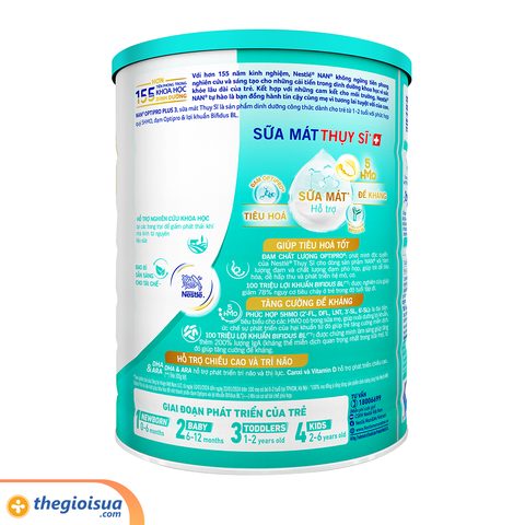 Sữa bột Nan Optipro Plus 3 1500g hàng nhập khẩu sản xuất tại Singapore