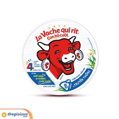 Phô mai Con bò cười tròn 8 miếng
