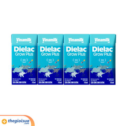 Sữa uống dinh dưỡng Dielac Grow Plus 110ml mẫu mới (trên 1 tuổi)