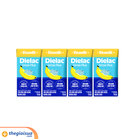 Sữa uống dinh dưỡng Dielac Grow Plus Hương Chuối 110ml