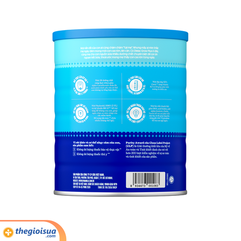 Sữa bột Dielac Grow Plus 2+ HT 1400g mẫu mới (2-10 tuổi)