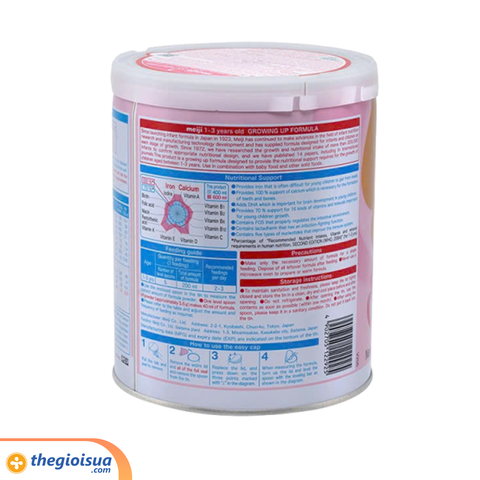 Sữa bột Meiji 1-3 year old Growing Up Formula 800g (nhập khẩu)