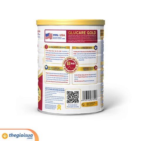 Sữa bột người lớn Glucare Gold 850 Gram (tiểu đường)