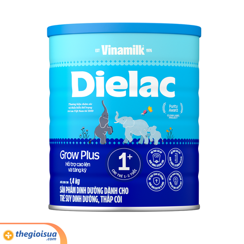 Sữa Bột Dielac Grow Plus 1+ HT 1400g mẫu mới (từ 1-2 tuổi)