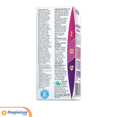 Sữa uống Pediasure hương vani 4x180ml