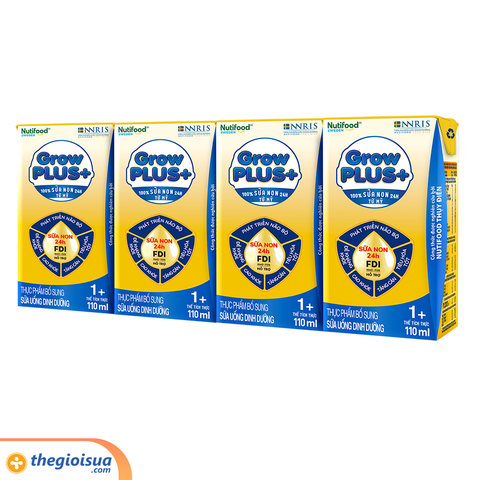 Sữa uống dinh dưỡng Growplus+ vàng sữa non 1+ 110ML (1-2 tuổi)