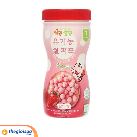 Bánh gạo Organic Happy Food vị dâu