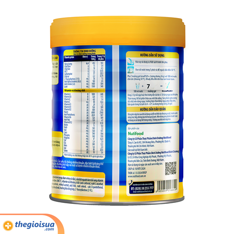 Sữa bột Nuti Grow PLUS+ xanh 900g (1-2 tuổi)