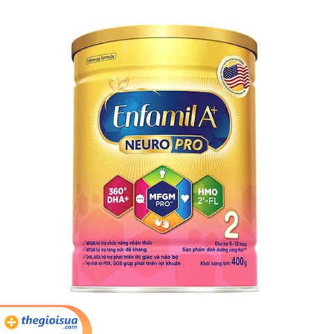 Sữa bột Enfamil A+ Neuropro 2 HMO 400g