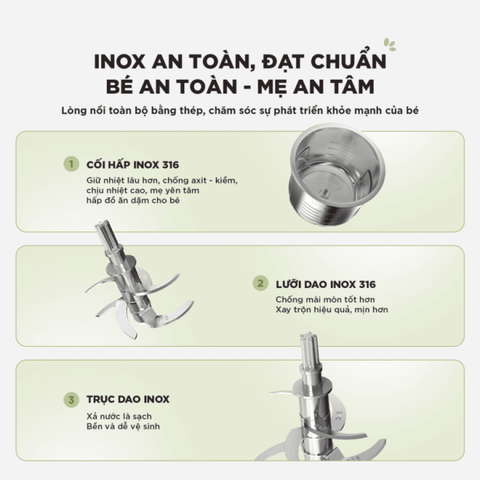 Máy xay nấu thức ăn 0.35L Bear BFM-045KN