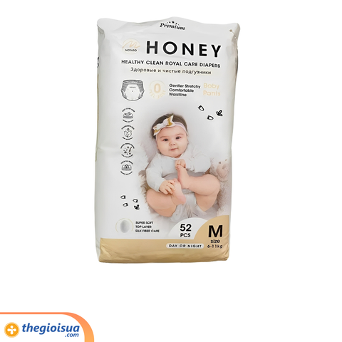 Bỉm HONEY, dạng quần lót, Size M52 ( 6-11kg)