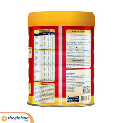 Sữa bột GrowPLUS đỏ 2+ 900g (từ 2 tuổi)
