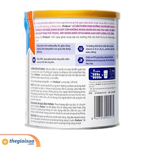Sữa bột Prosure 380g