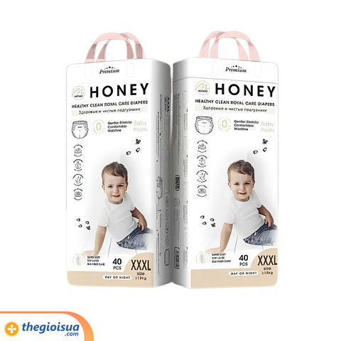 Bỉm trẻ em HONEY, dạng quần lót, Size XXXL40 (Trên 18kg)