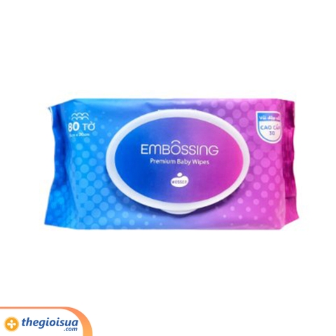 Khăn ướt Wesser cao cấp 80 tờ