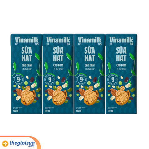 Sữa hạt cao đạm ít đường Vinamilk 180ml