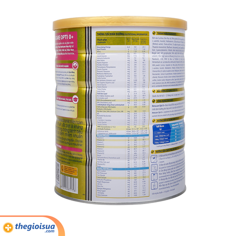 Sữa bột Metacare Opti 0+ 800g cho bé 0-12 tháng (Vàng)