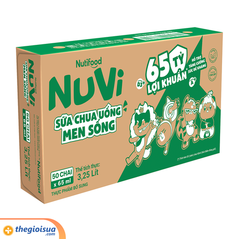 Sữa chua uống men sống Nuti chai 65ml