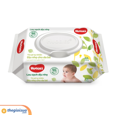 Khăn ướt Huggies không mùi 64m