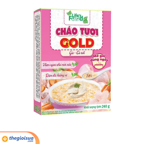 Cháo tươi GOLD - Thịt gà & cà rốt