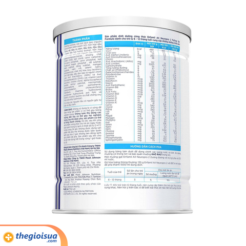 Sữa Enfamil A2 NeuroPro số 2 350g (Infant Formula, 6-12 tháng)