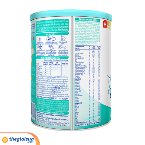 Sữa bột Nan Optipro Plus 1 800g mẫu mới hàng nhập khẩu sản xuất tại Thuỵ Sĩ
