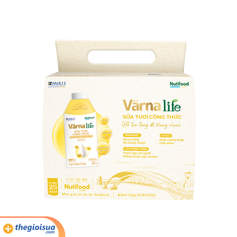 Thực Phẩm Bổ Sung Sữa Tươi Công Thức VARNALIFE (VÀNG) hộp 200ml