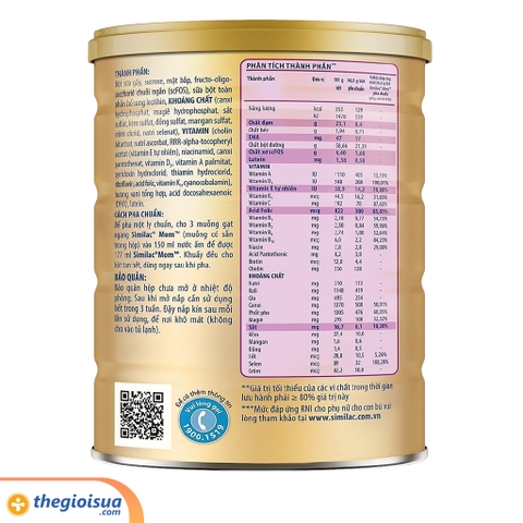 Sữa bột Similac Mom hương vani 900g
