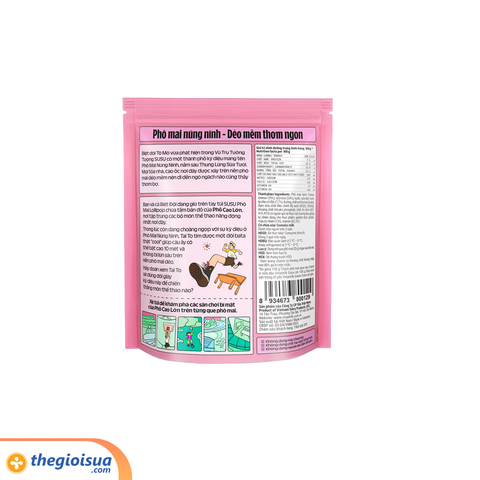Thạch phô mai que Vinamilk SuSu - Vị Sữa Dâu 100g (1 túi 5 que)
