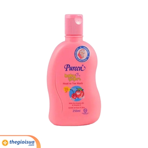 Tắm gội Pureen Sữa chua, đào, anh đào 250ml