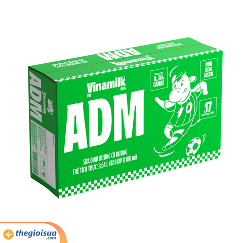 Sữa dinh dưỡng có đường Vinamilk ADM 180ml