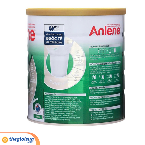 Sữa bột Anlene hương vani 800g