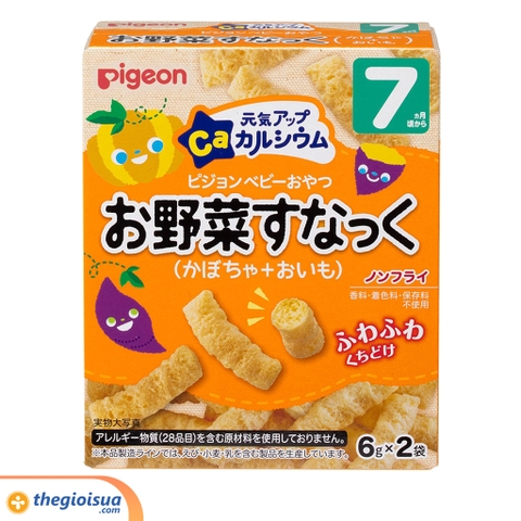 Bánh Ăn Dặm Pigeon vị khoai lang, bí đỏ 7M+