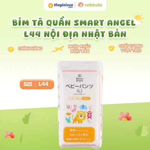 Bỉm Tã quần Smart Angel L44 Nội địa Nhật Bản (8-12kg)