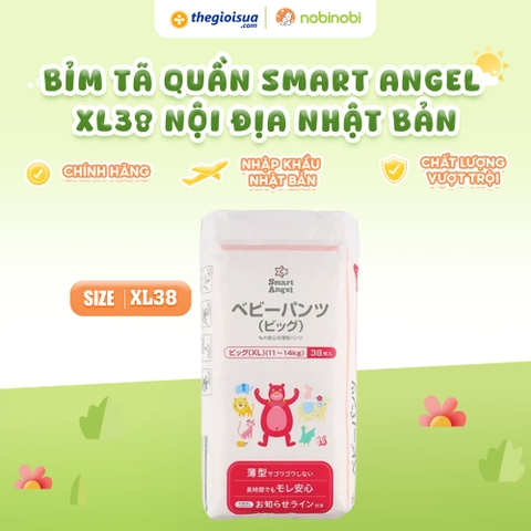 Bỉm Tã quần Smart Angel XL38 Nội địa Nhật Bản (11-14kg)