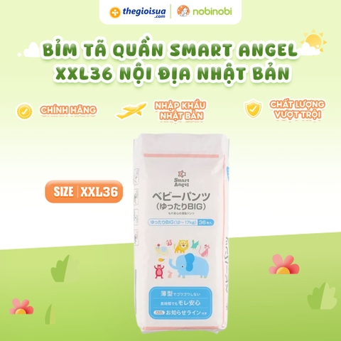 Tã quần Smart Angel XXL36 Nội địa Nhật Bản (12-17kg)