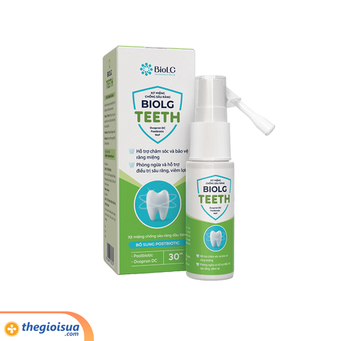 Dung dịch xịt miệng chống sâu răng BioLG TEETH 30 ml