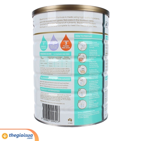 Sữa bột Blackmores Newborn 1 900g