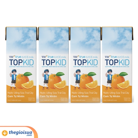 Sữa Nước Trái Cây Cam Topkid 180ml