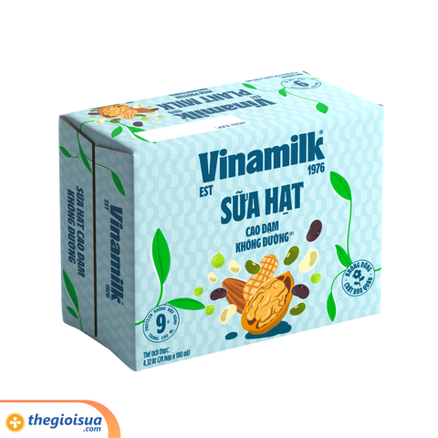 Sữa hạt cao đạm không đường Vinamilk 180ml