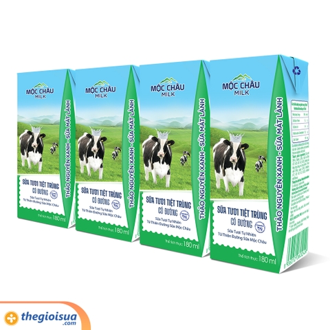 Sữa tươi tiệt trùng Mộc Châu 180ml