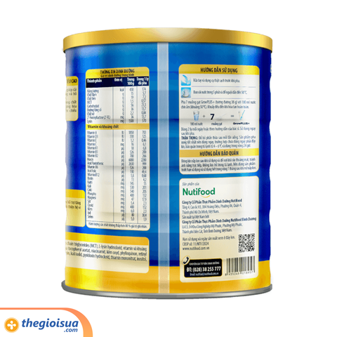 Sữa bột Nuti Grow Plus+ xanh 1,5kg (2 tuổi trở lên)