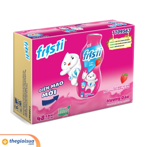 Thức uống dinh dưỡng vị chua Fristi hương dâu 80ml