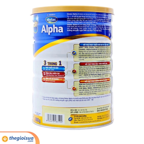 Sữa bột Dielac Alpha 4 1,5Kg