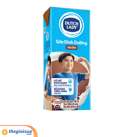 Sữa tươi tiệt trùng Dutch Lady Socola 180ml