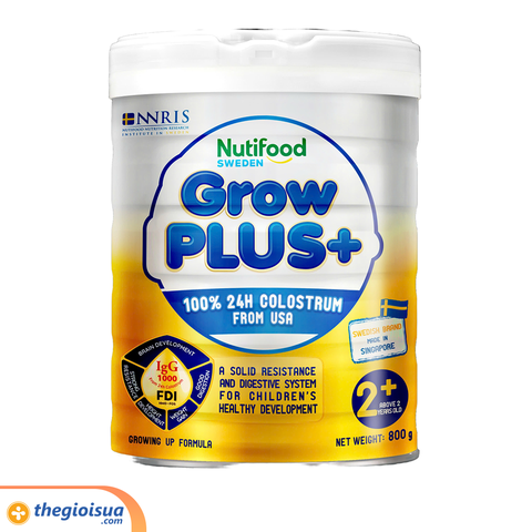 Sữa bột GrowPLUS+ Vàng 2+ từ 2 tuổi trở lên (800g)