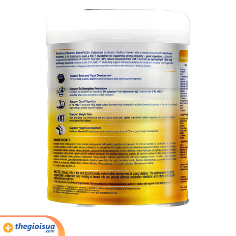Sữa bột GrowPLUS+ Vàng 1+ từ 1- 2 tuổi (800g)