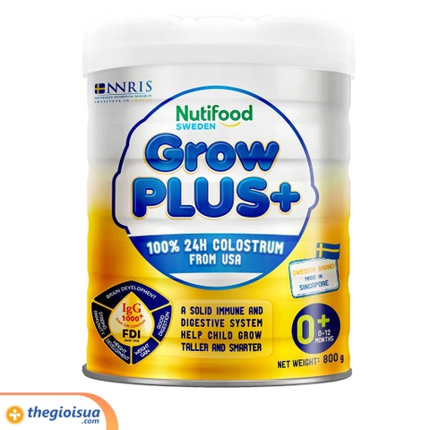 Sữa bột GrowPLUS+ vàng 0-12 tháng (800g)
